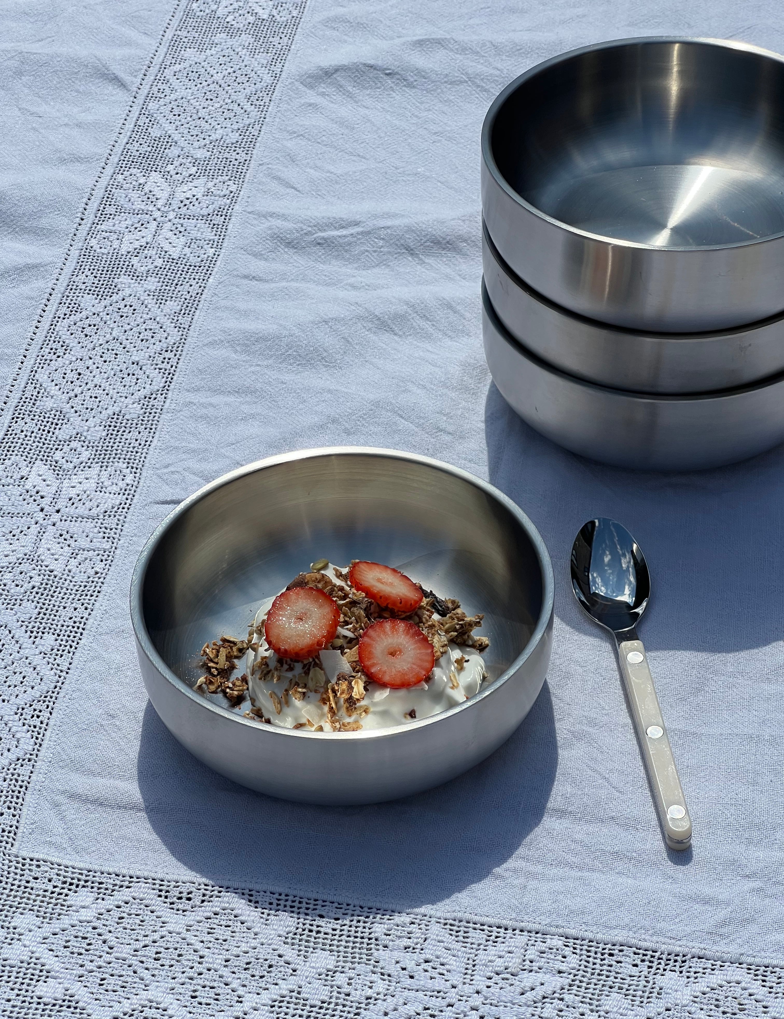 Morgenmadsskål i rustfrit stål | 15 cm Studio Hafnia