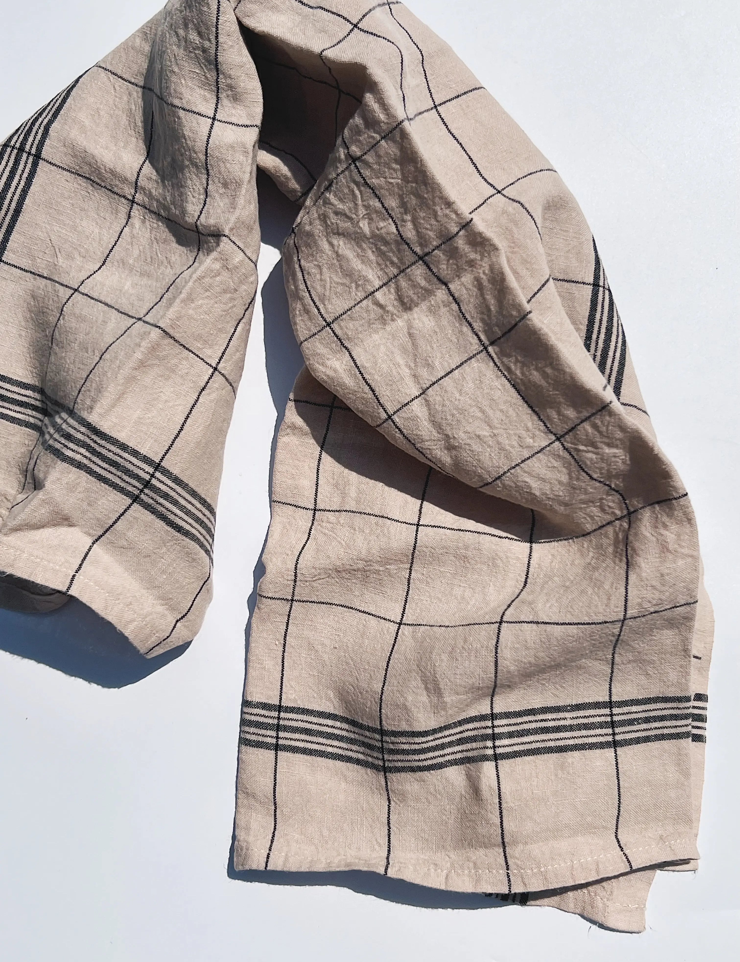 Charvet Editions Bistrot viskestykke | Mokka Charvet Editions