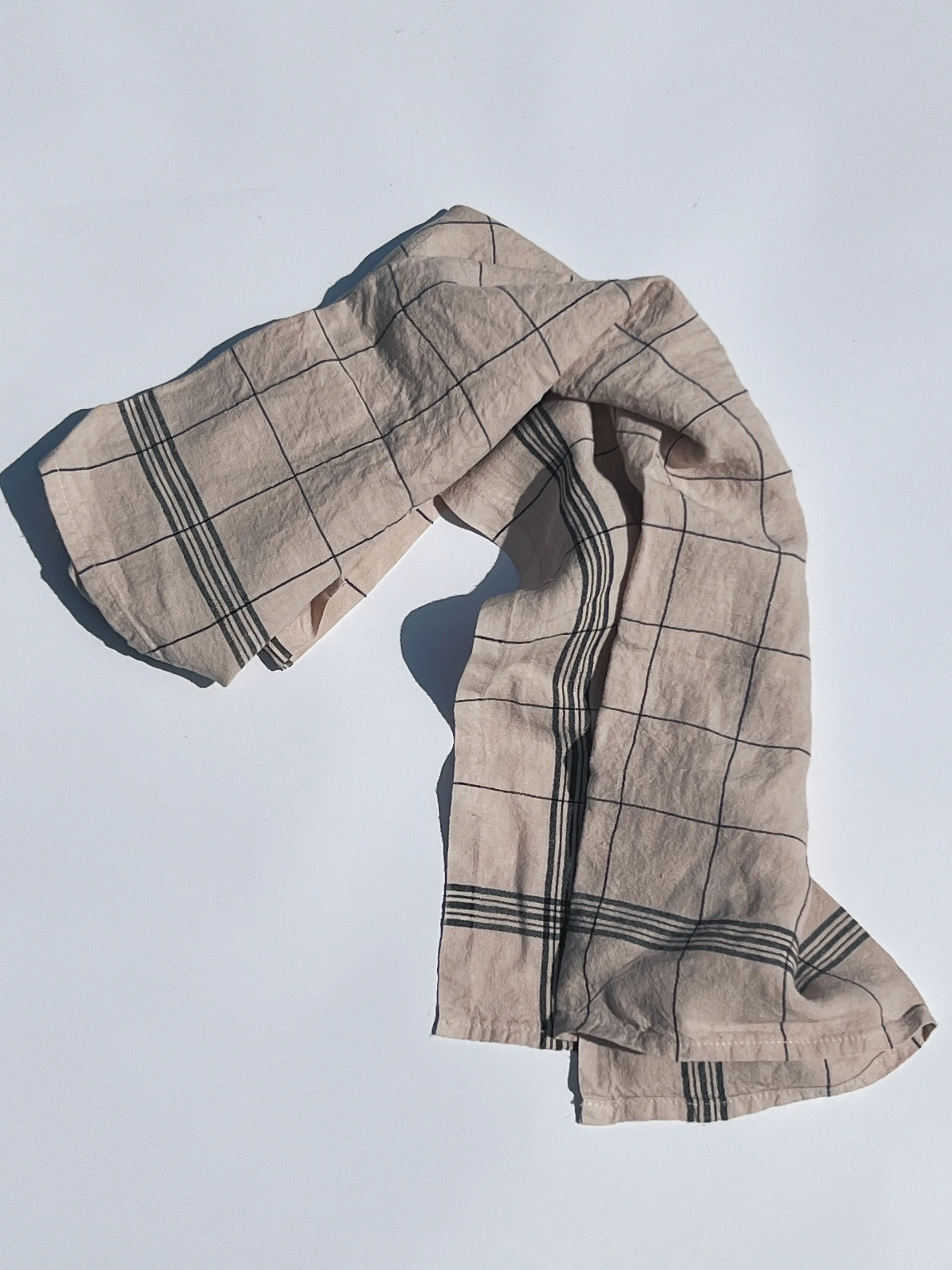 Charvet Editions Bistrot viskestykke | Mokka Charvet Editions