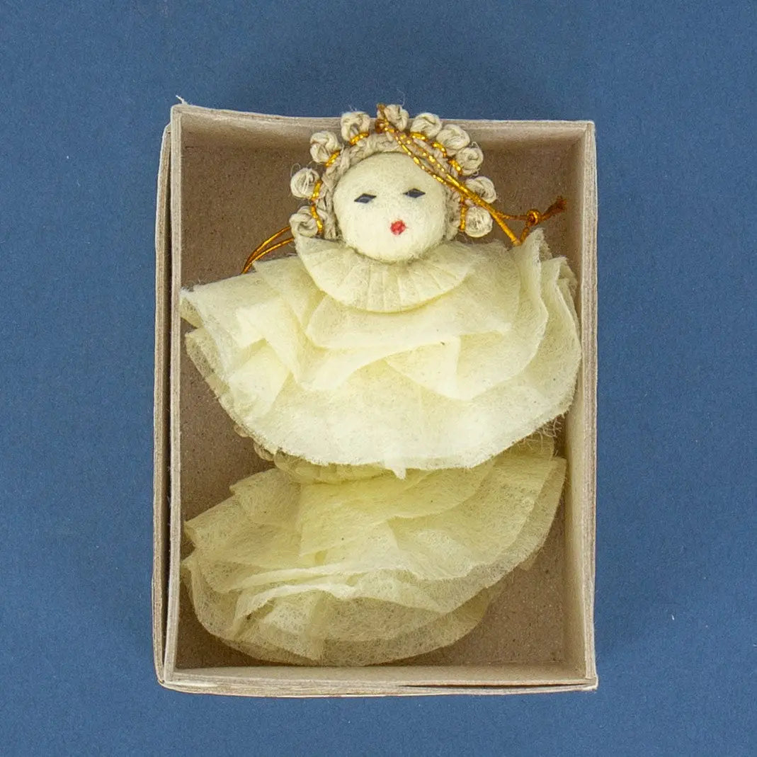 Gloria engel i papir til ophæng 2-pak i æske | Creme Afroart