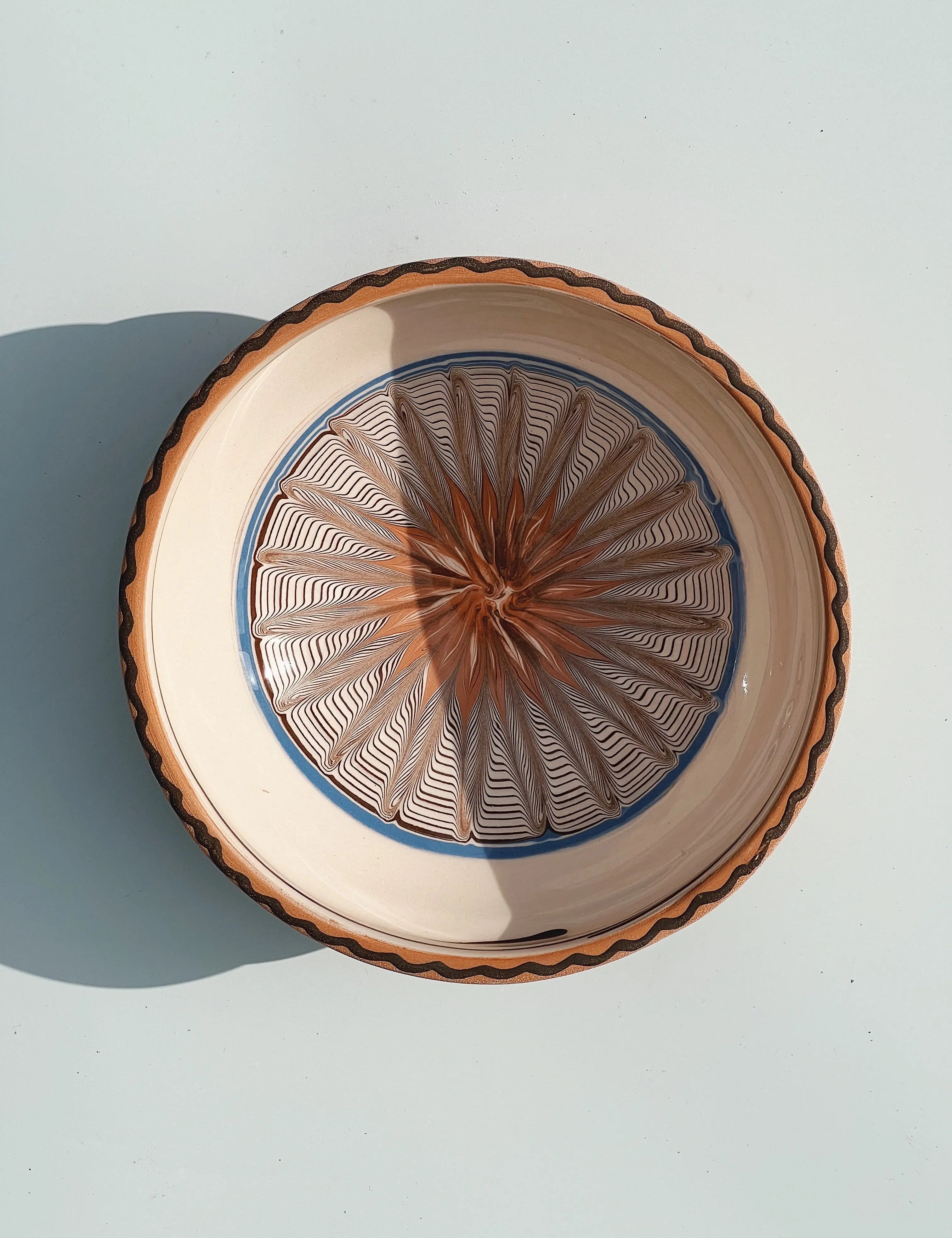 Horezu Keramik Skål | No. 03 | 25 cm Studio Hafnia