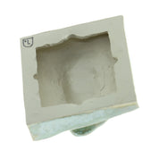 Jacob Laoru | Square Ear (Right): Firkantet øre i glaseret stentøjsler i CopperGreen til væggen Studio Hafnia