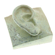 Jacob Laoru | Square Ear (Right): Firkantet øre i glaseret stentøjsler i CrystalGreen til væggen Studio Hafnia