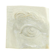 Jacob Larou | Square Eye (Left): Firkantet øje i glaseret stentøjsler i AntiqueWhite til væggen Studio Hafnia