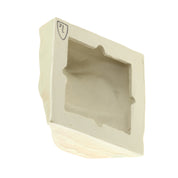 Jacob Laoru | Square Mouth (2): Firkantet mund i glaseret stentøjsler i CrystalGreen til væggen Studio Hafnia