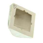 Jacob Laoru | Square Mouth (1): Firkantet mund i glaseret stentøjsler i CopperGreen til væggen Studio Hafnia