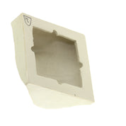 Jacob Laoru | Square Mouth (1): Firkantet øje i glaseret stentøjsler i AntiqueWhite til væggen Studio Hafnia