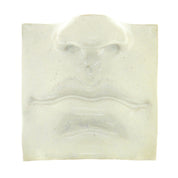 Jacob Laoru | Square Mouth (1): Firkantet øje i glaseret stentøjsler i AntiqueWhite til væggen Studio Hafnia