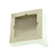 Jacob Larou | Square Eye (Left): Firkantet øje i glaseret stentøjsler i CopperGreen til væggen Studio Hafnia