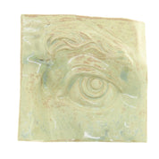 Jacob Larou | Square Eye (Left): Firkantet øje i glaseret stentøjsler i CrystalGreen til væggen Studio Hafnia