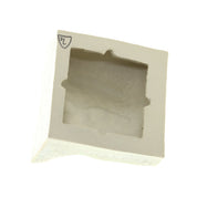 Jacob Larou | Square Eye (Right): Firkantet øje i glaseret stentøjsler i CrystalGreen til væggen Studio Hafnia