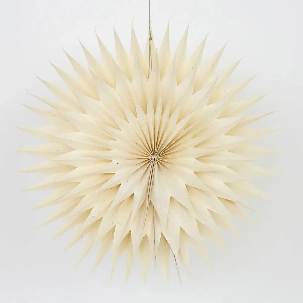 Julestjerne Frost i papir til ophæng | Hvid Ø47 cm Afroart