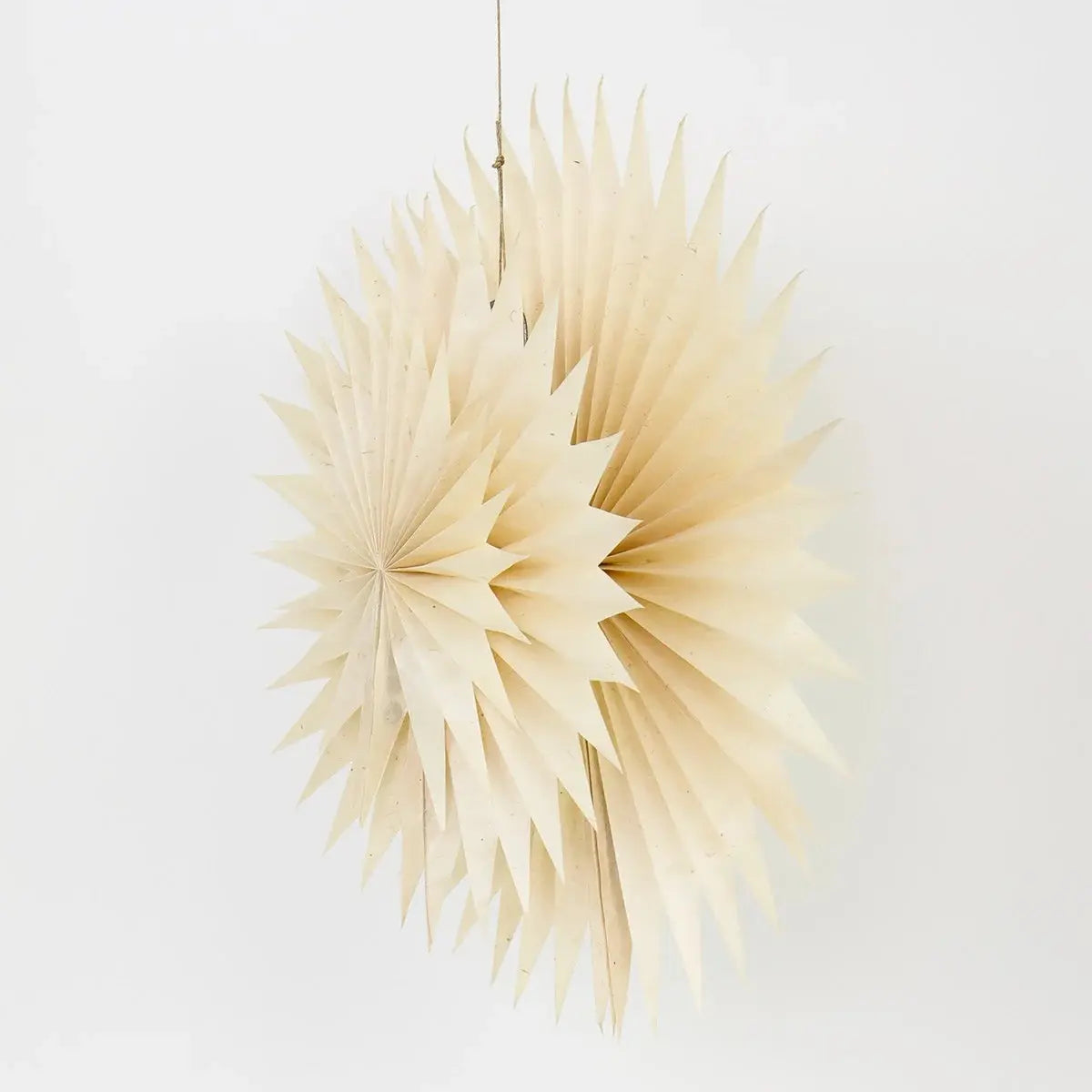 Julestjerne Frost i papir til ophæng | Hvid Ø47 cm Afroart