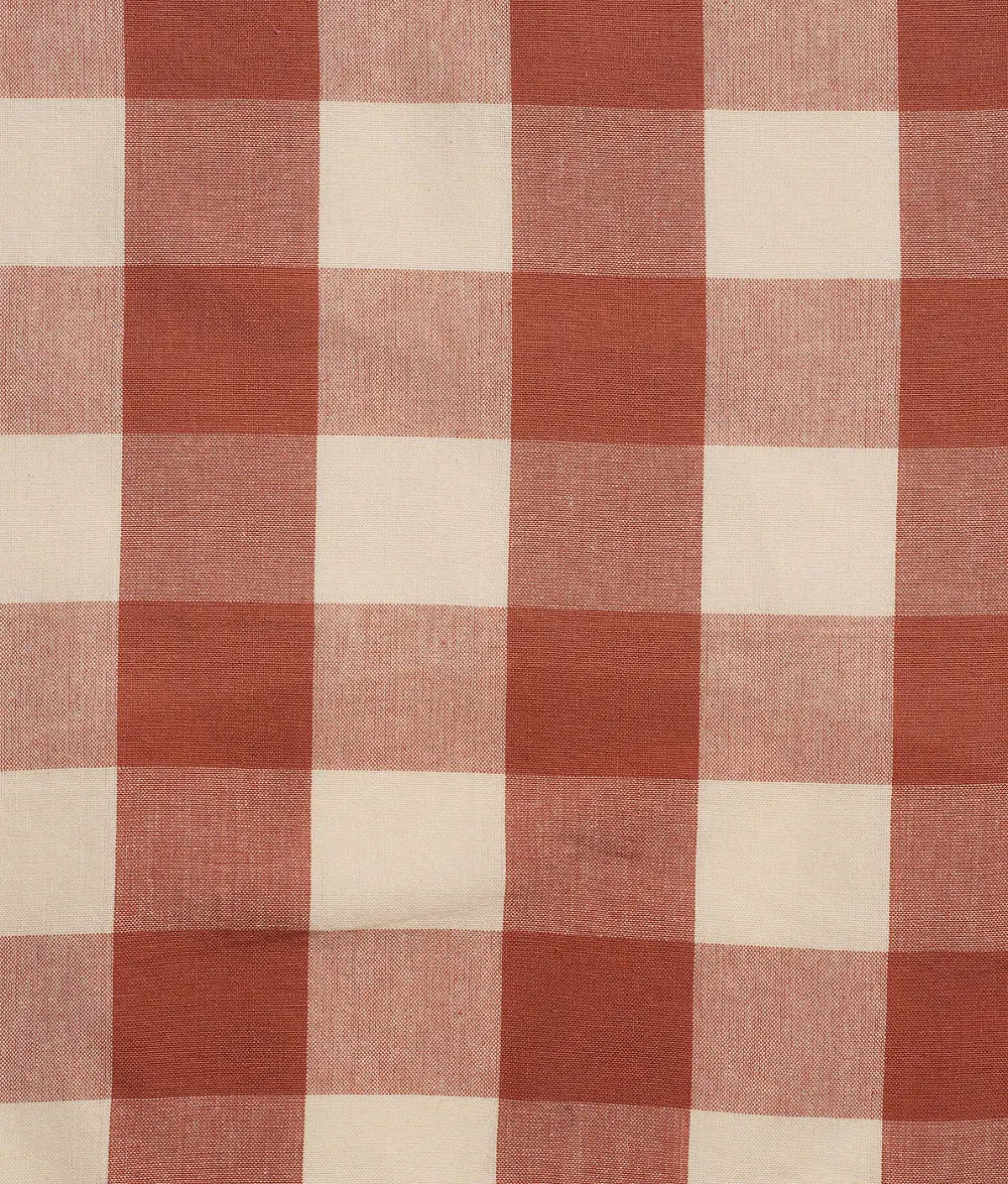Midnatt Stofservietter Bertel | Terracotta gingham tern | 40 x 40 cm | Sæt med 4 stk Midnatt