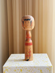 Vintage Kokeshi Dukke Nr. 214 fra Japan – Håndlavet | H31 cm Studio Hafnia