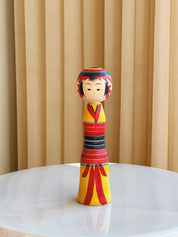 Vintage Kokeshi Dukke Nr. 236 fra Japan – Håndlavet | H 19 cm Studio Hafnia