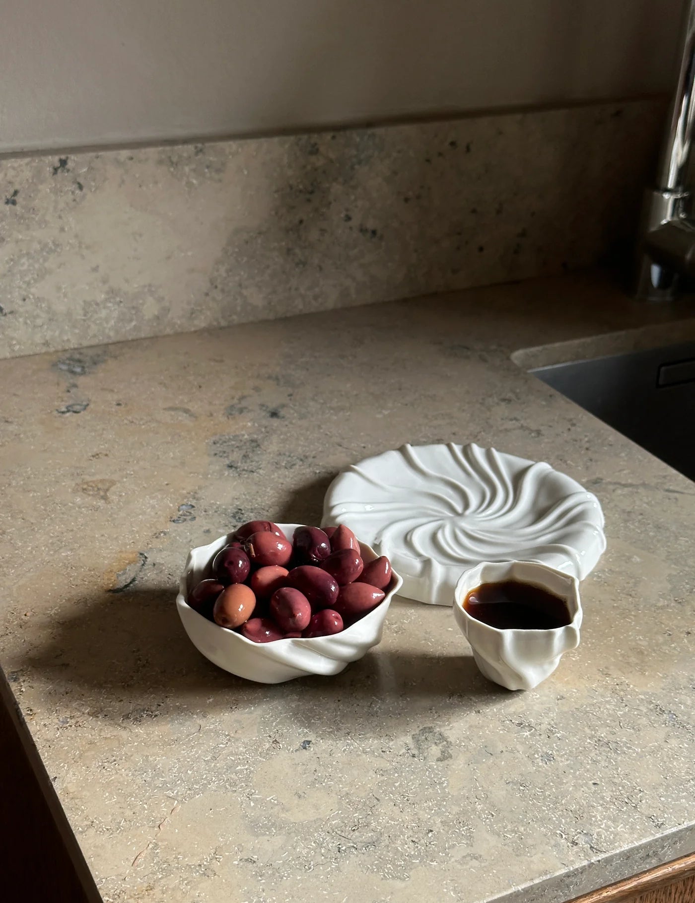 Tidevands snackskål af Atelier Marée | Hvid Porcelæn 11 cm Atelier Marée
