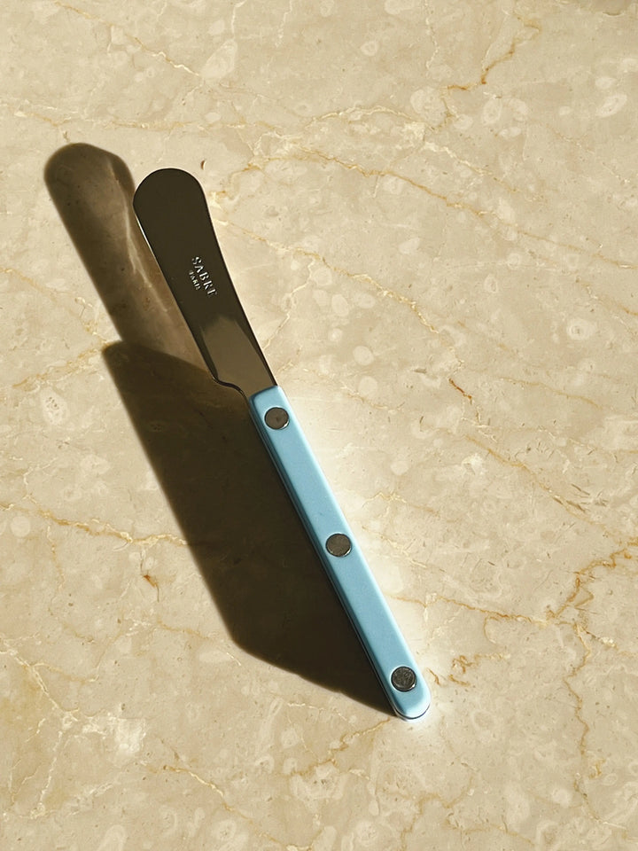 Bistrot Solid Smørkniv | Pastelblå Sabre Paris