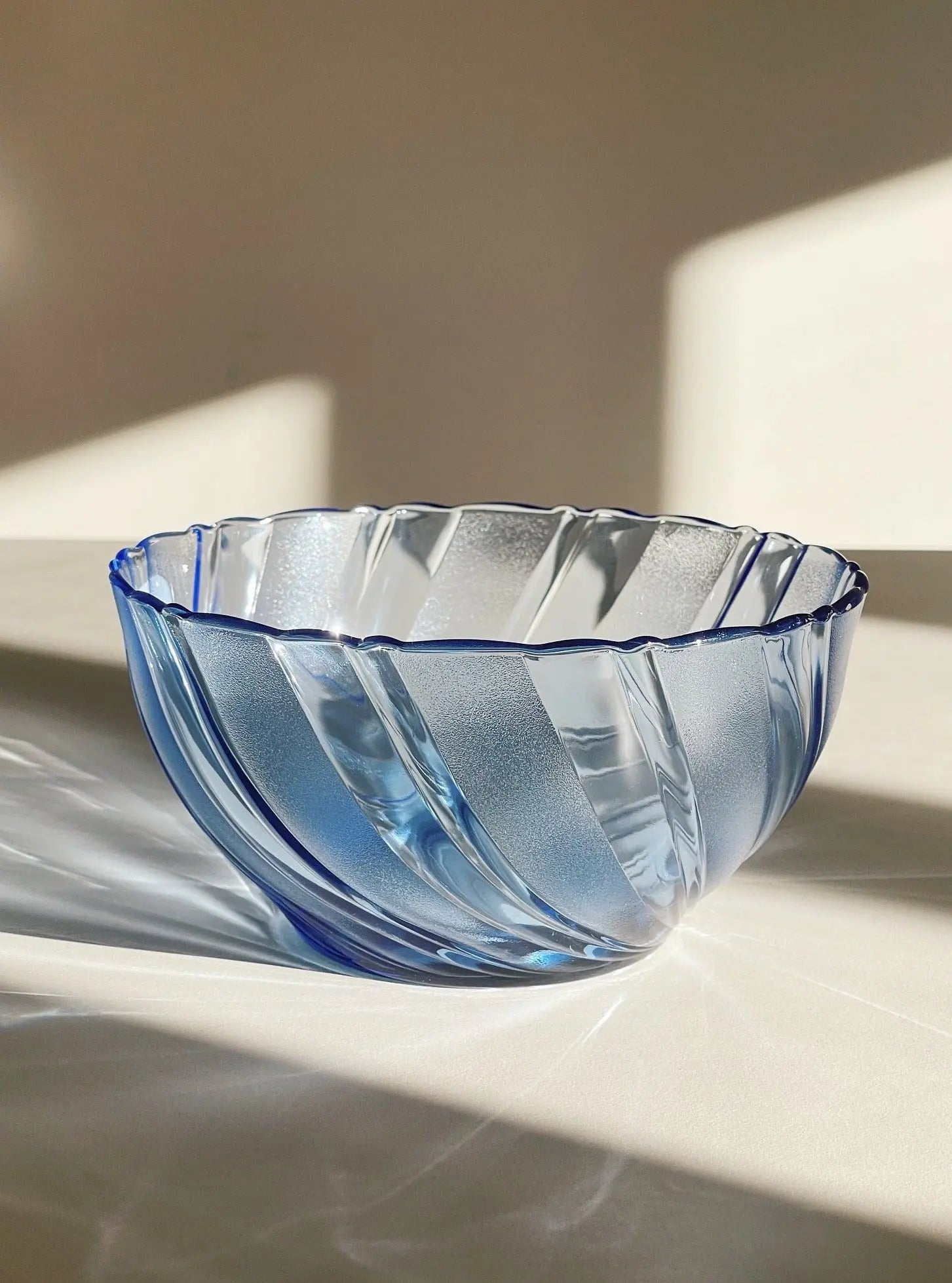 Blå glas skål fra Duralex | 18 cm Duralex