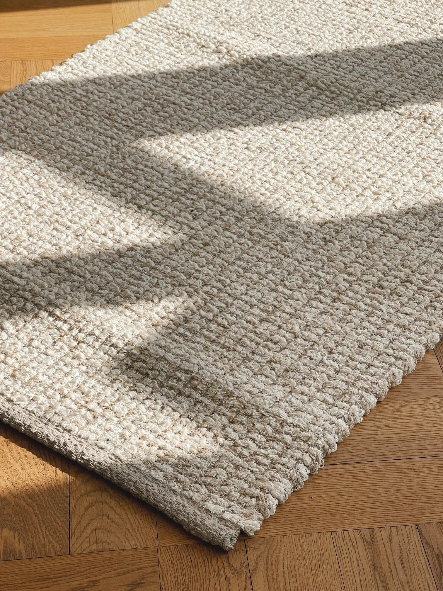 Gulvtæppe i bomuld | Beige/camel 70x140 cm Casa Cubista