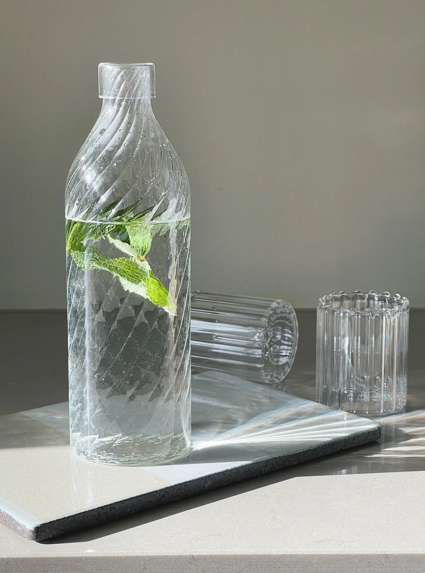 Ichendorf Venezia ottica flaske i glas med låg Ichendorf