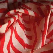 Japansk Furoshiki med røde prikker/striber | 90 x 90 cm Link Collective