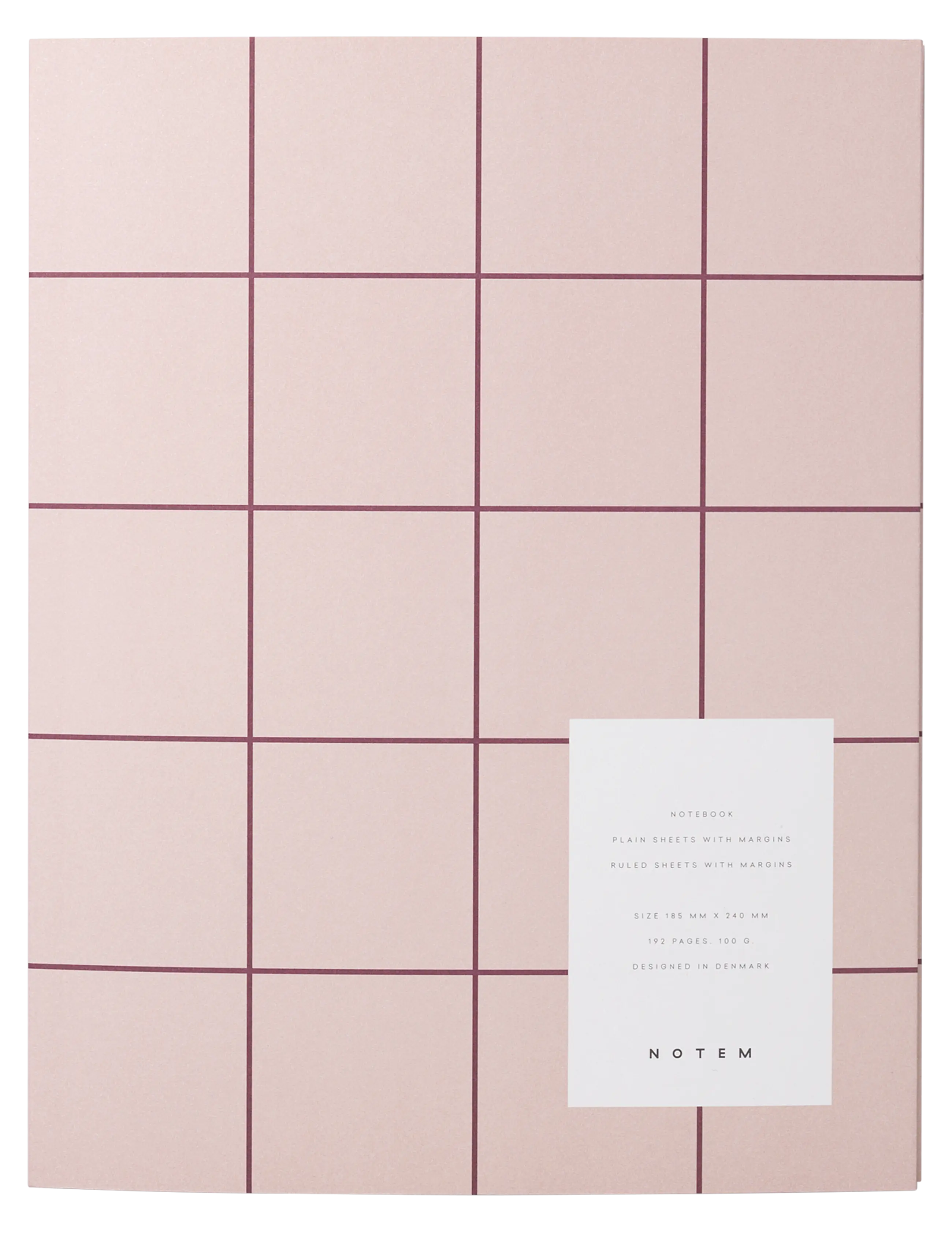 Notem studio, Uma notesbog flat lay, Softcover large, Rose Notem studio