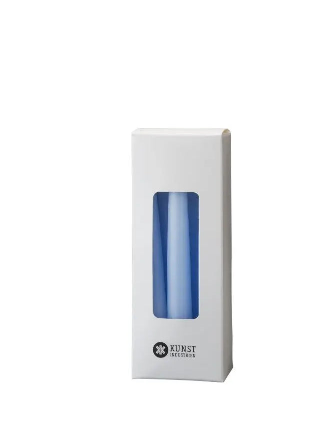 Paraffin stagelys (12 cm) - Lyseblå - 12 stk. Kunstindustrien