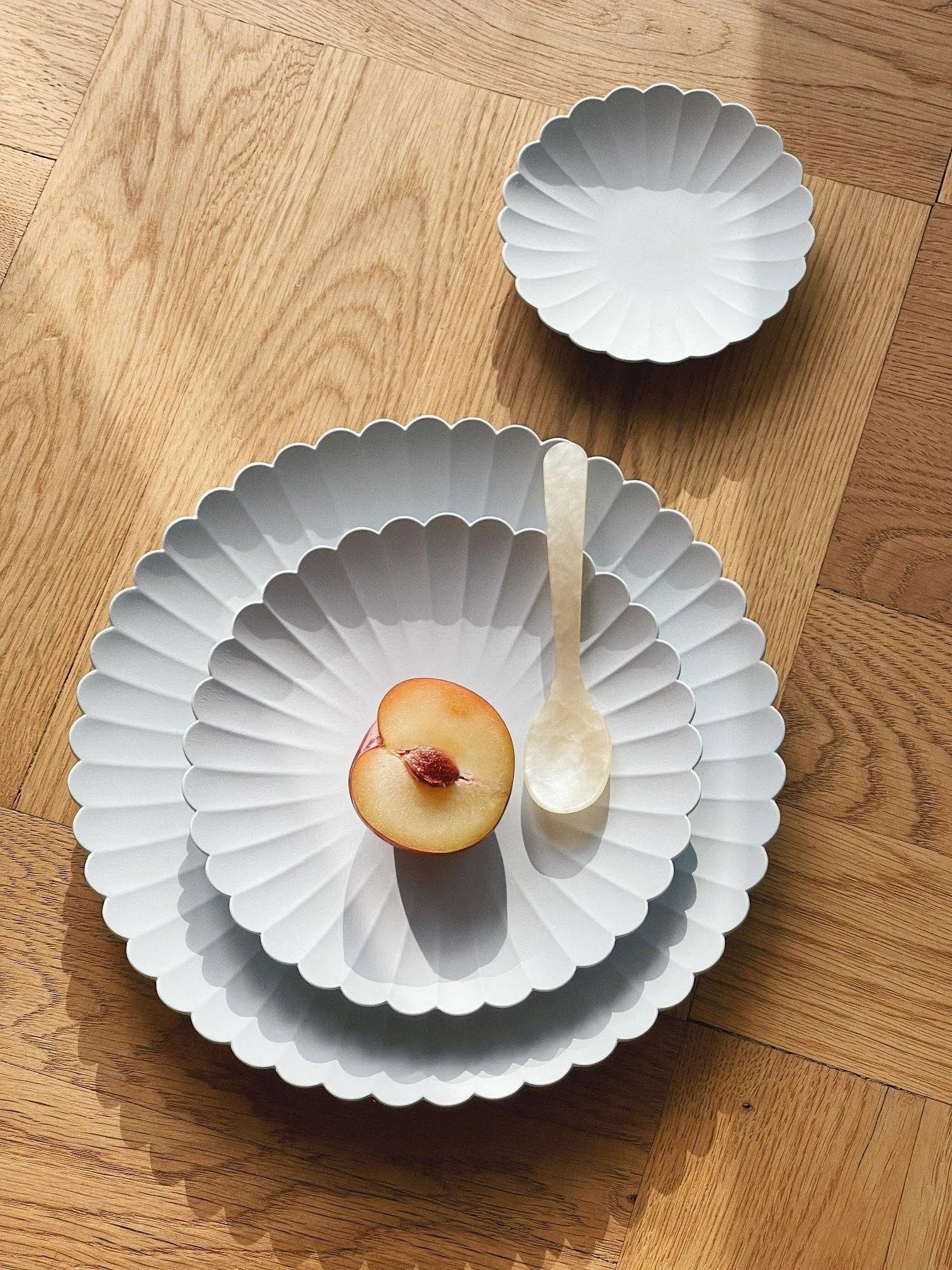 Arita Japan Palace plates in three sizes – minimalist Japanese porcelain tableware