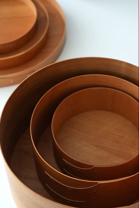 Shaker Round Box SS – small round cherry wood box for jewellery and small items