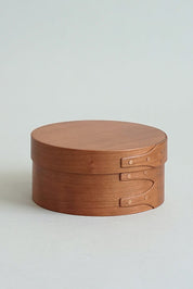 Shaker Round Box SS by Homestead – round storage box in cherry wood, H6 × Ø12.8 cm