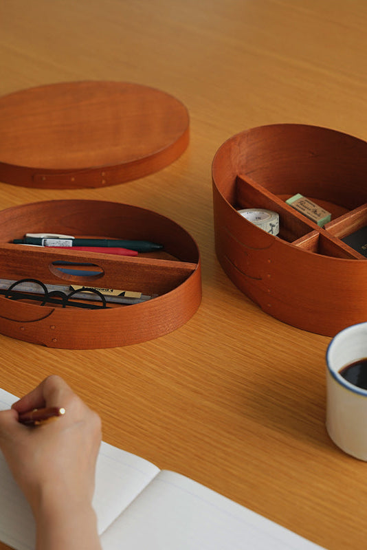 Shaker Sewing Box – cherry wood sewing box made in the classic Shaker tradition