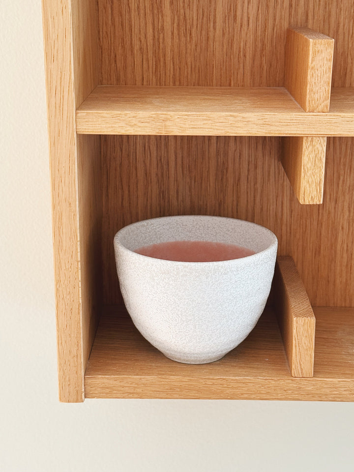 Japansk tekop i hvid og rosa keramik | 160 ml Studio Hafnia