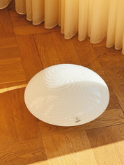 Vintage Murano Swirl Plafond lofts/væglampe | Hvid 28 cm Murano