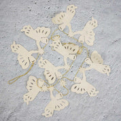 Gloria guirlande med engle i papir i offwhite, 115 cm, fra World of Craft