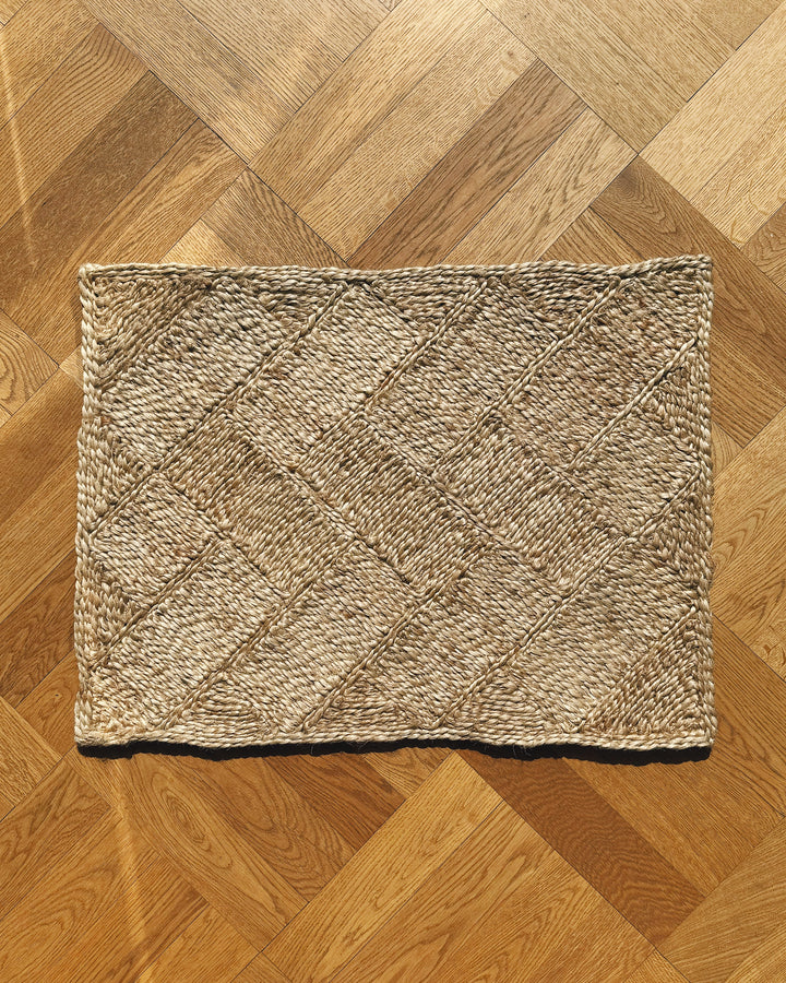 Håndvævet Dørmåtte af Jute | Stor 50 x 70 cm Studio Hafnia