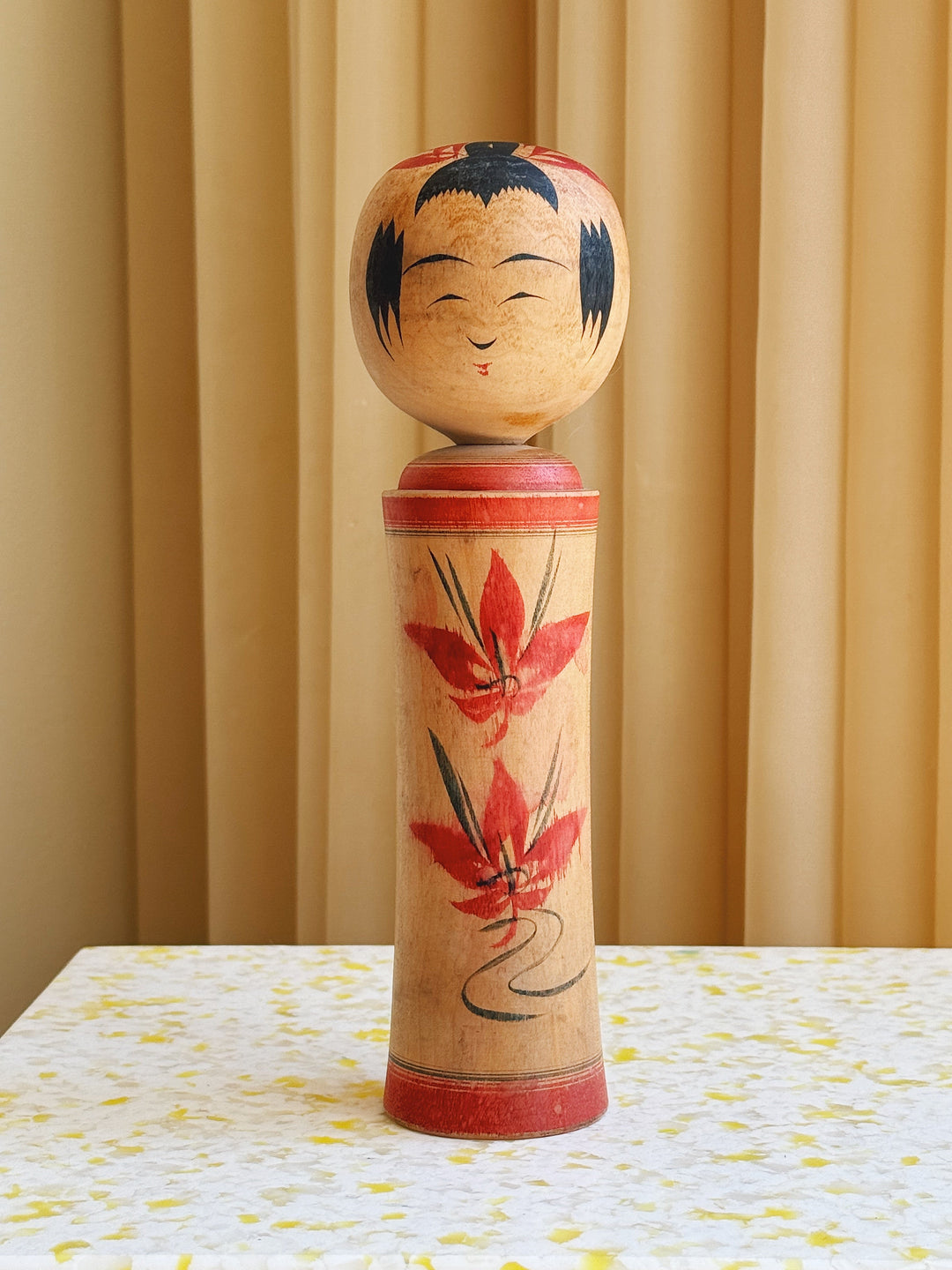 Vintage Kokeshi Dukke Nr. 179 fra Japan – Håndlavet | H25 cm Studio Hafnia