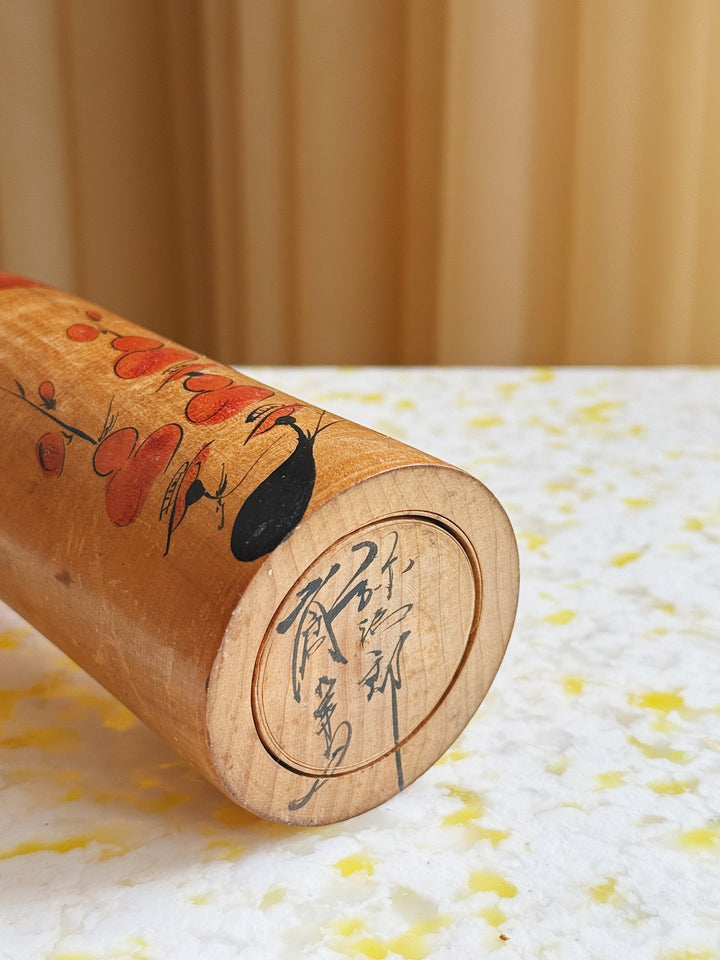 Vintage Kokeshi Dukke Nr. 214 fra Japan – Håndlavet | H31 cm Studio Hafnia