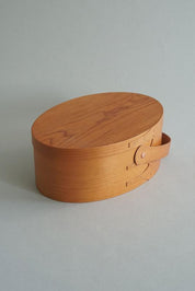Shaker Swing Handle Box by Homestead – oval cherry wood box with handle, H22 × W28 × D20.3 cm