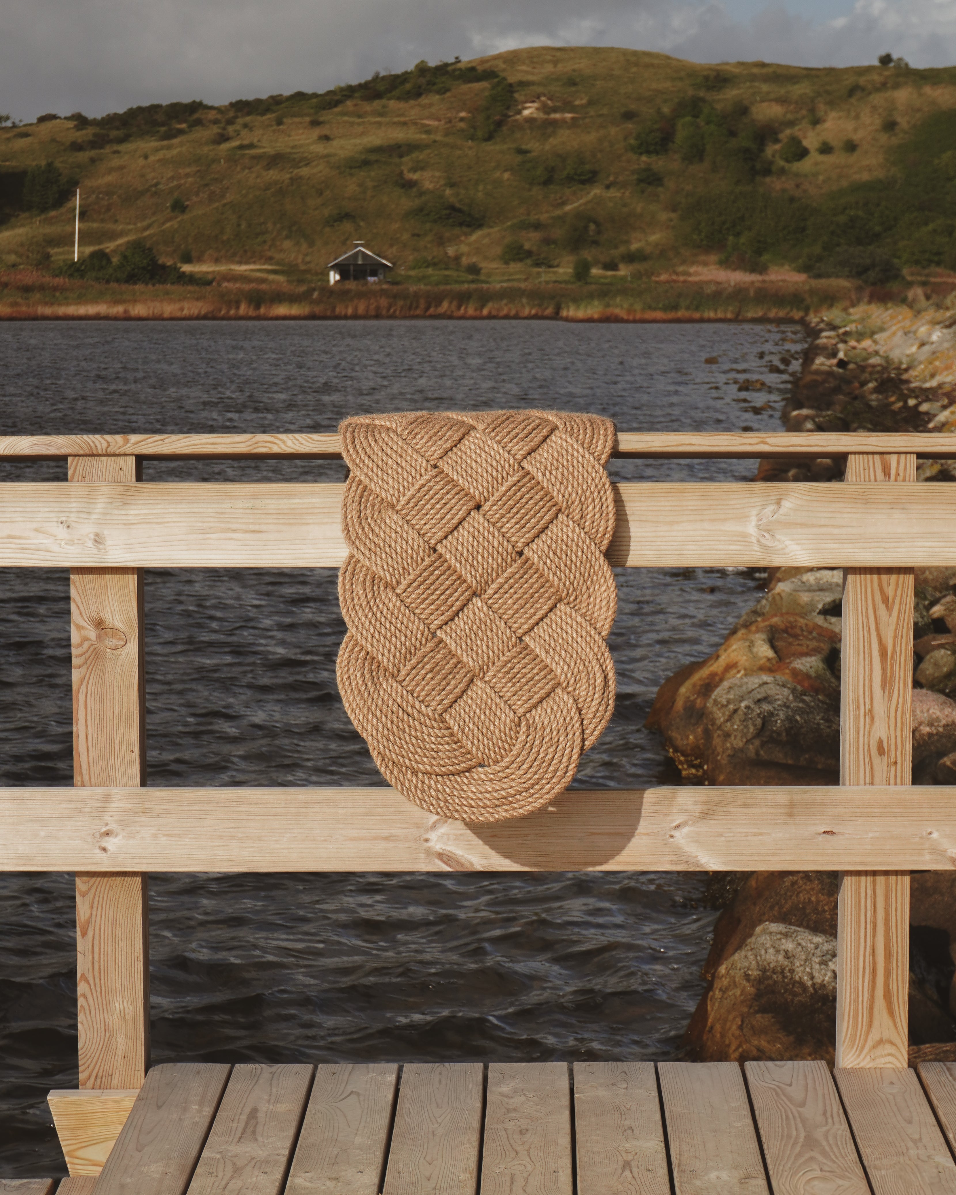 Original Ocean Plait Dørmåtte af håndflettet jute | 103 x 40 cm Studio Hafnia