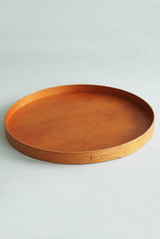 Shaker Round Tray Basic by Homestead – round cherry wood tray, H2.5 × Ø30 cm
