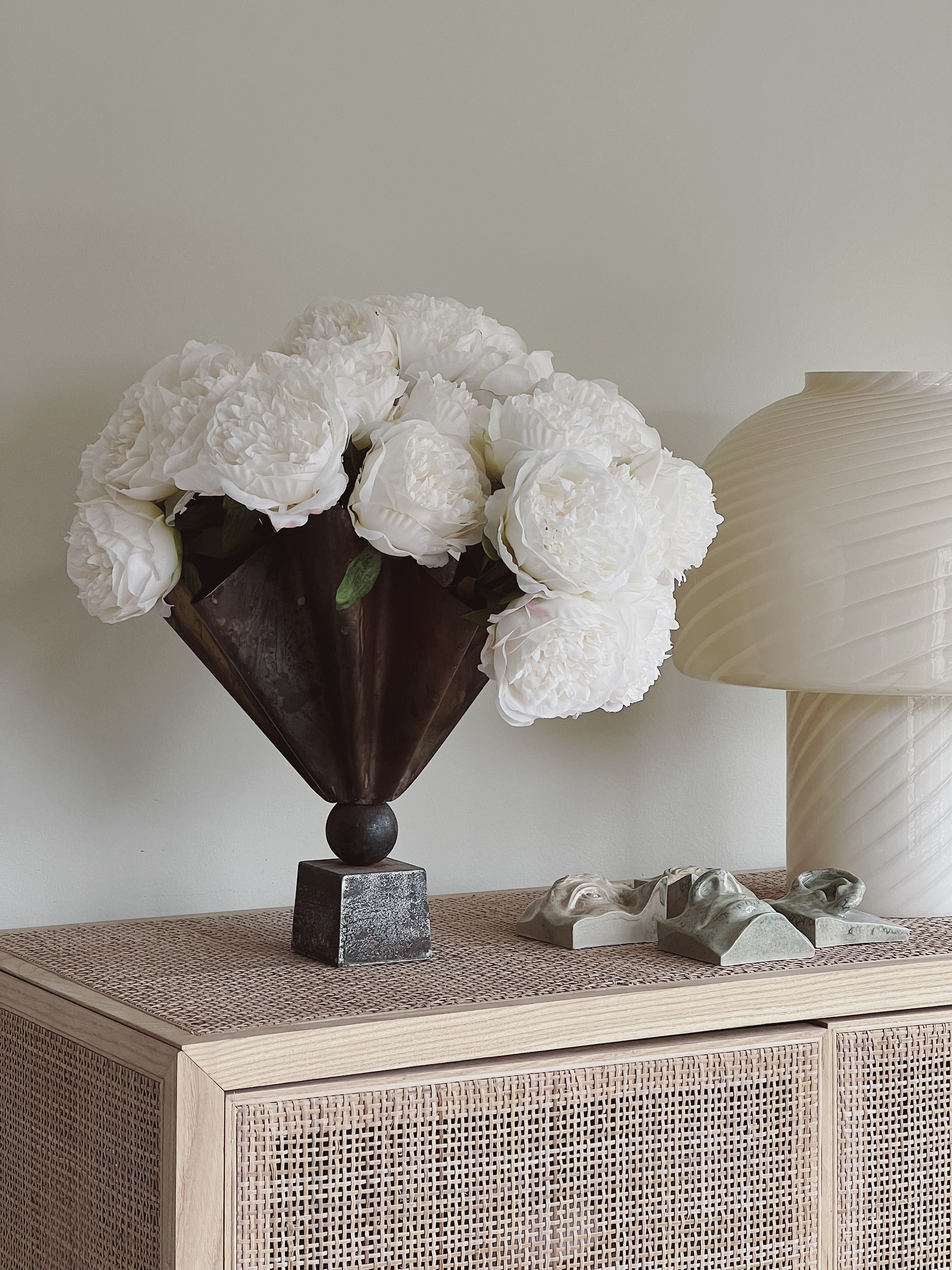 Kunstig Pæonbuket | Hvid  STUDIO HAFNIA