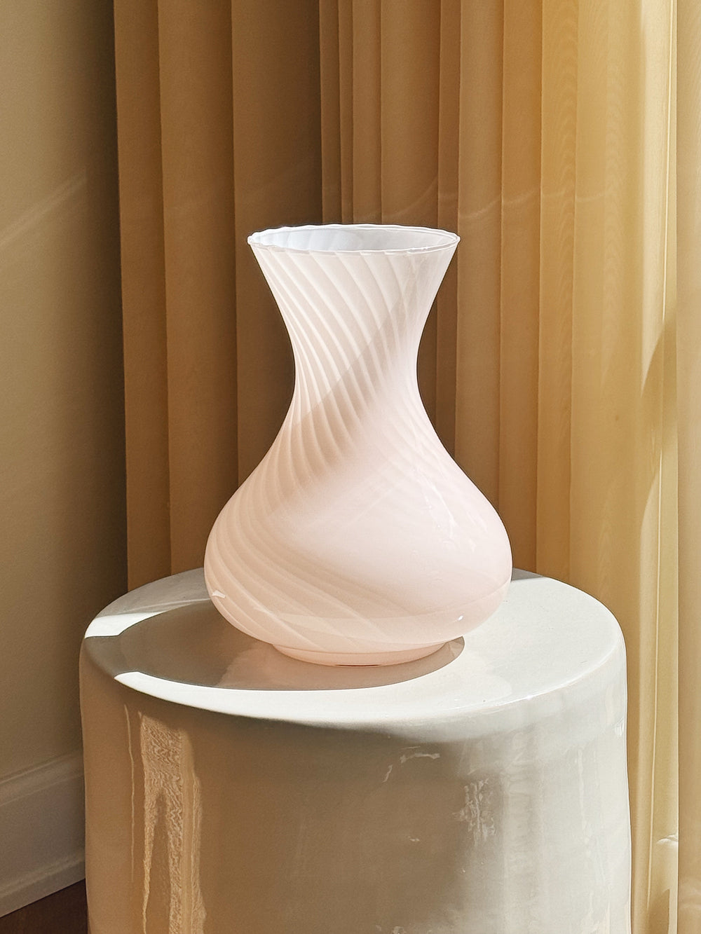 Vintage Murano Vase i Lys Pink | H27 cm Studio Hafnia