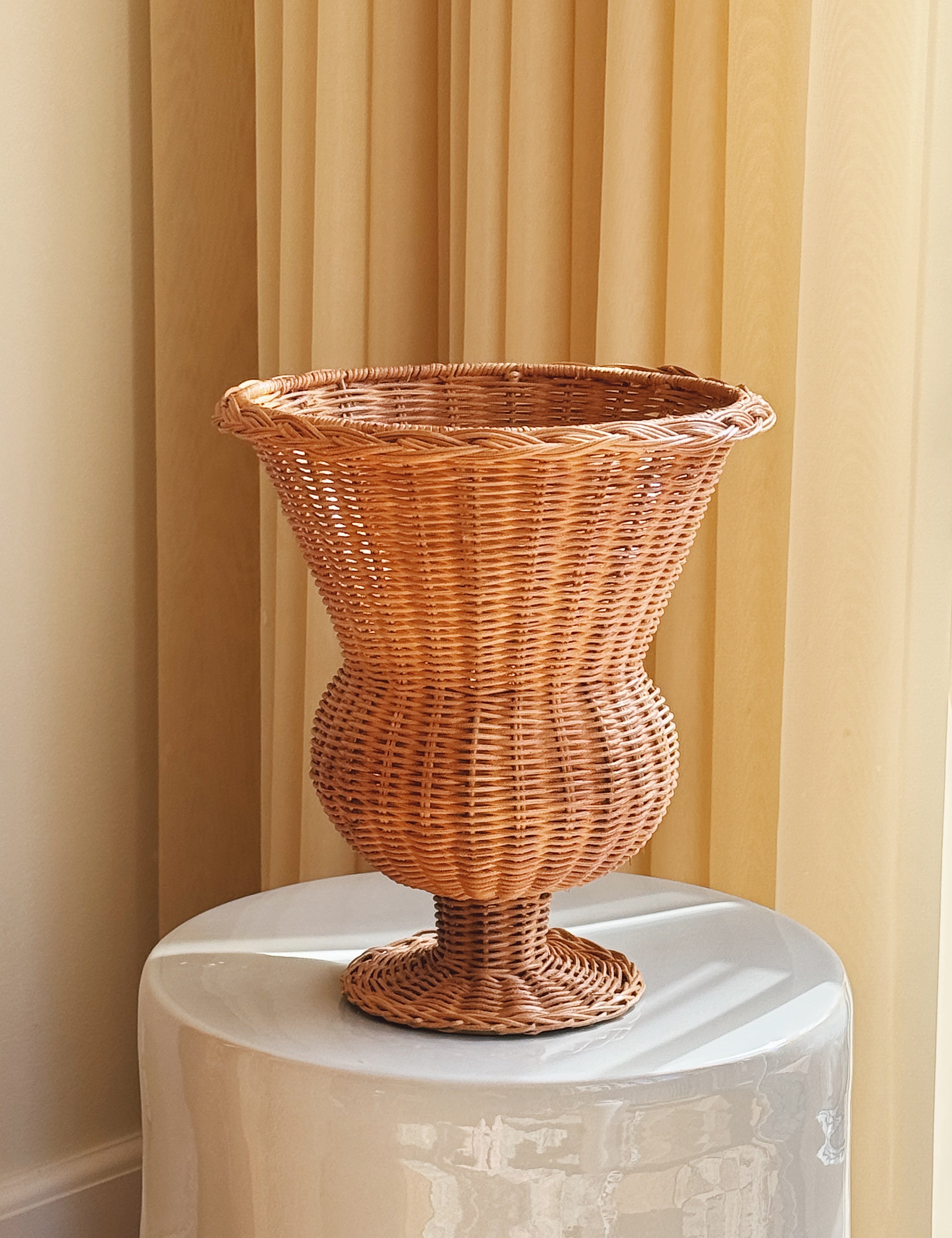 Håndlavet Vase i Rattan | Ø25 x H30 cm Studio Hafnia