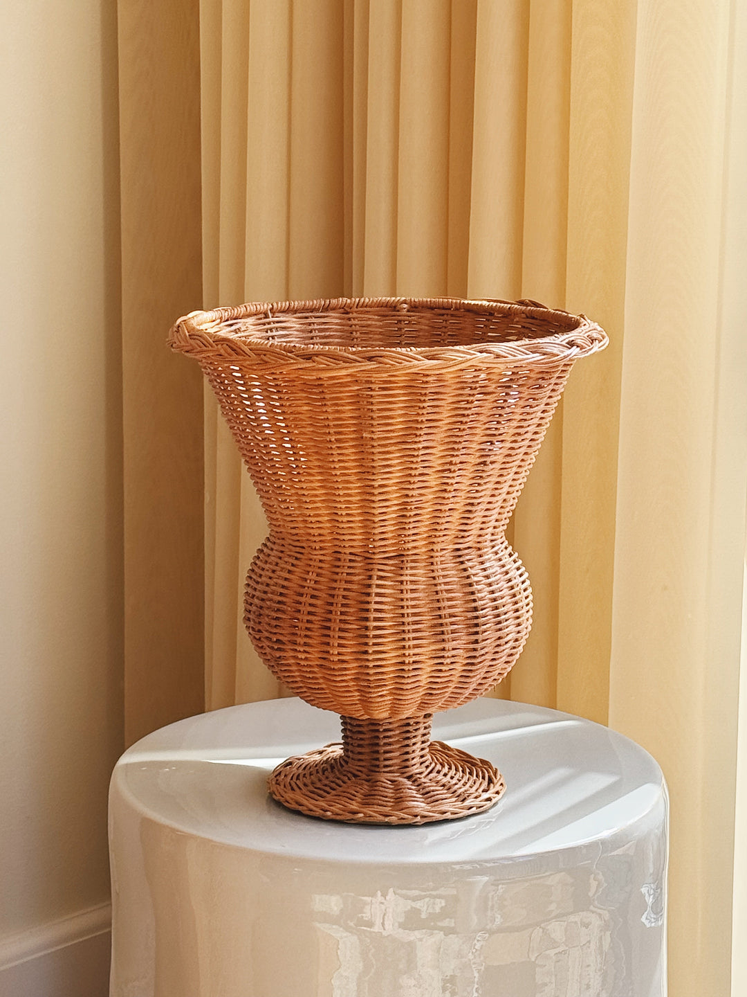 Håndlavet Vase i Rattan | Ø25 x H30 cm Studio Hafnia