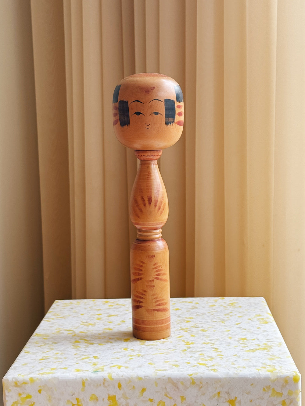 Vintage Kokeshi Dukke Nr. 213 fra Japan – Håndlavet | H30,5 cm Studio Hafnia