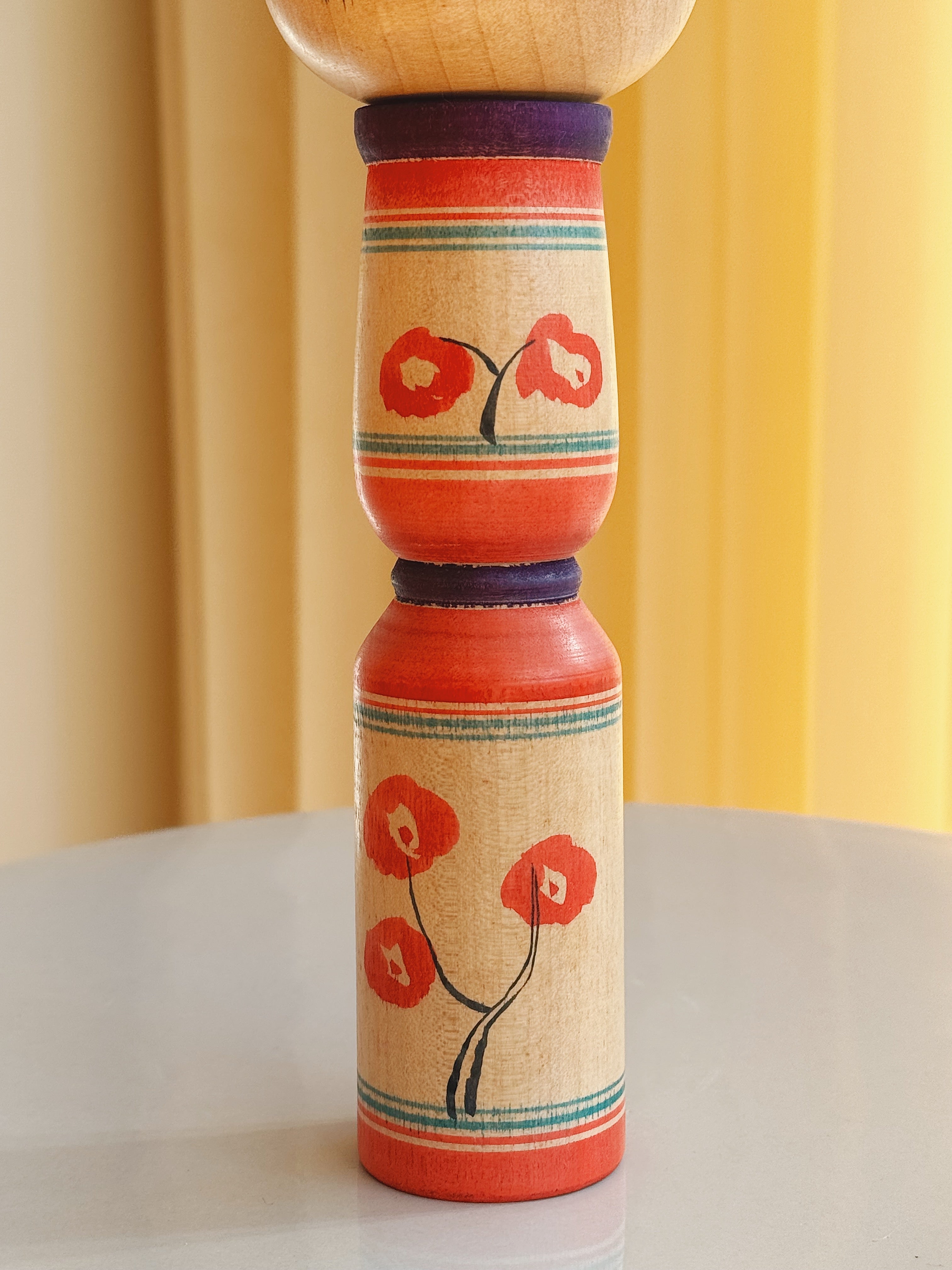 Vintage Kokeshi Dukke Nr. 226 fra Japan – Håndlavet | H 24,5 cm Studio Hafnia