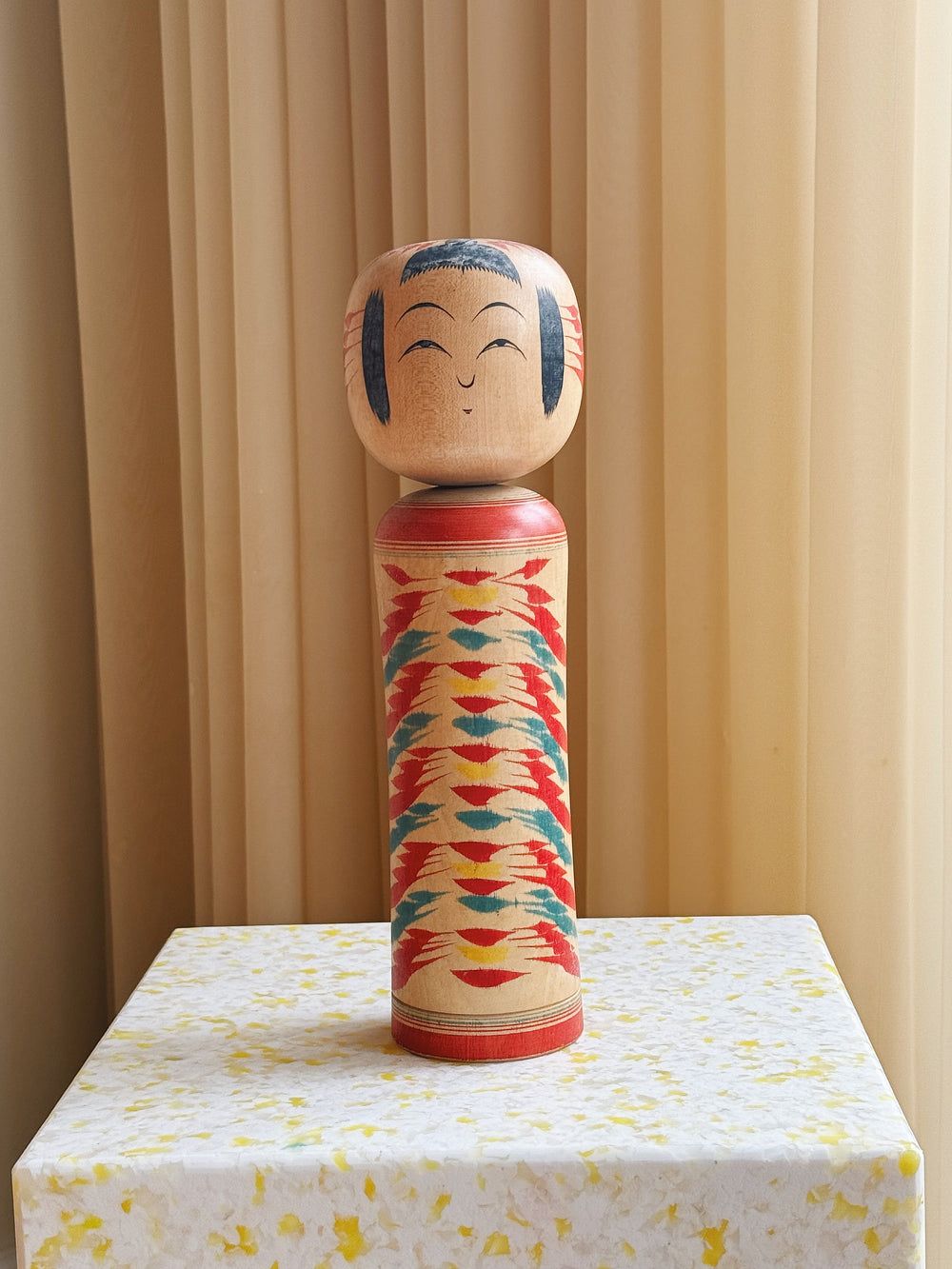 Vintage Kokeshi Dukke Nr. 218 fra Japan – Håndlavet | H30,5 cm Studio Hafnia