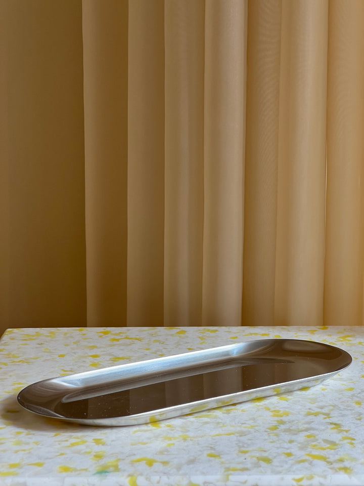 Oval fad/tallerken i rustfrit stål | 23 cm Studio Hafnia