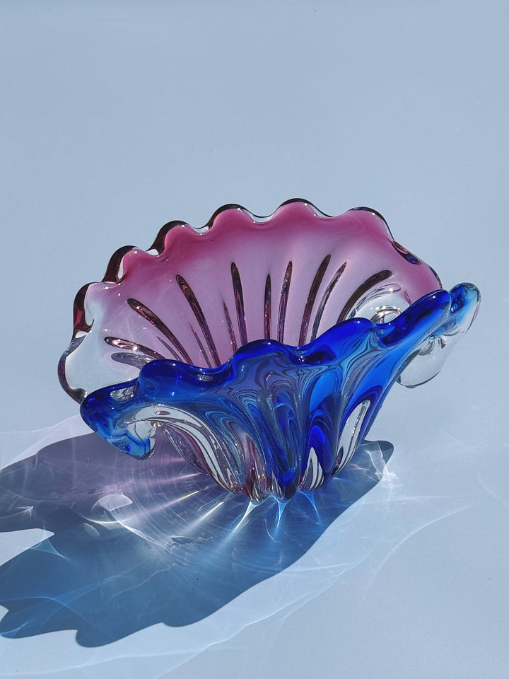 Vintage Murano Skål i Muslingeform | 20 cm Studio Hafnia